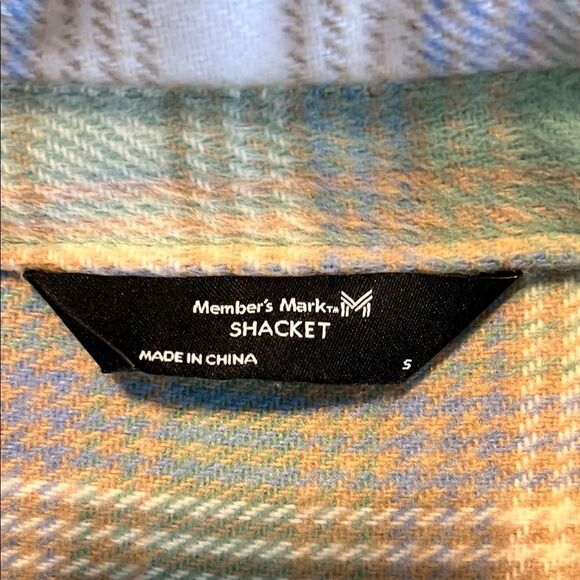 Members Mark Plaid Button-Up Jacket/Shacket - Picture 7 of 7